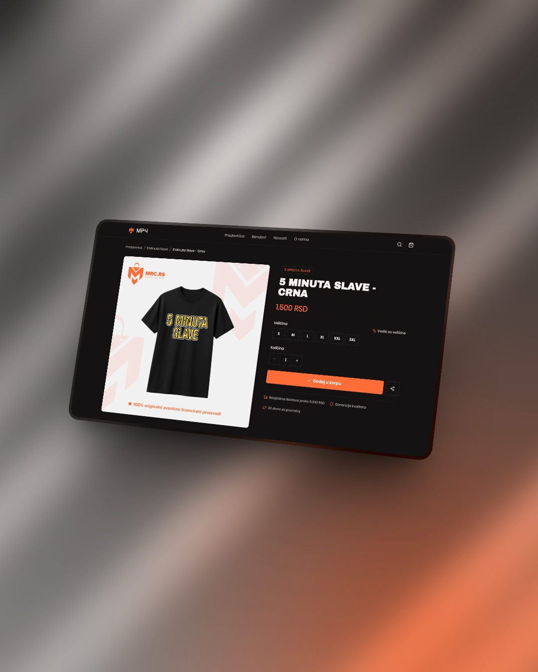 MRC Shop — product detail